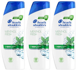 Head & Shoulders Menthol korpásodás elleni sampon (3x400 ml)