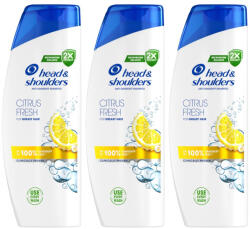 Head & Shoulders Citrus Fresh korpásodás elleni sampon (3x400 ml)