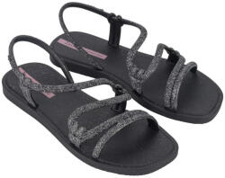 Ipanema Solar Glow bebújós csillámos fekete szandál 27288-BB967