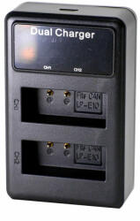 Canon LP-E10 Töltő - Canon LPE10 akkumulátor utazó dupla töltő (TOLTO-LP-E10)