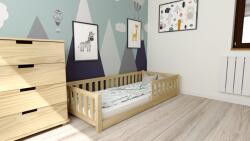 Gyermek Montessori ágy PINELO 90 x 200 cm, fenyő Ágyrács: Léces ágyrács, Matrac: Matrac nélkül