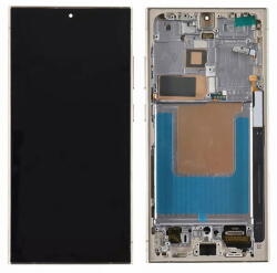 NBA001LCD10112002766229226 Samsung Galaxy S24 Ultra SM-S928B EU ver. OLED kijelző érintővel Arany kerettel, előlap (NBA001LCD10112002766229226)