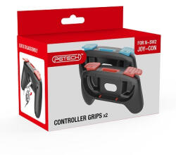  GP-361 2db-os bal és jobb oldali hand grip Nintendo Switch 2 Joy-Con konzolhoz, fekete-piros-kék