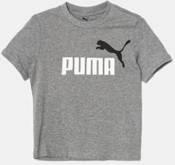 PUMA gyerek pamut póló ESS 2 COLOR No. 1 Logo Tee szürke, nyomott mintás, 685778 - szürke 164