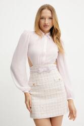 Elisabetta Franchi ruha rózsaszín, mini, testhezálló, AB69752E2 - rózsaszín 40