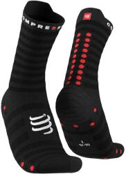 Compressport zokni Pro Racing Socks v4.0 Ultralight Run High - White/Alloy XU00050B - fekete 45/48