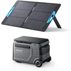 Anker KIT Anker Solix EverFrost2 40L hordozható hűtő 100W napelemmel zöld