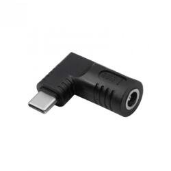 Akyga Adaptor USB type C la DC 5.5 x 3.0 mm + pin 65W T-M, Akyga AK-ND-D09 (AK-ND-D09)