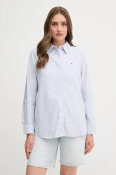 Tommy Hilfiger pamut ing női, galléros, regular, WW0WW46111 - kék 32