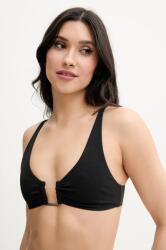 Calvin Klein bikini felső fekete, puha kosaras, KW0KW02807 - fekete S