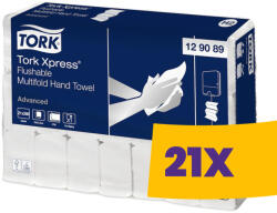 Tork Xpress® Multifold toalettbe dobható kéztörlő - 129089 (Karton - 21 csg) (129089)