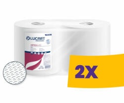Lucart Professional Lucart Texicell 400 textil erősségű törlőpapír - hófehér, 400 lap, 108m (Karton - 2 tekercs) (851270)