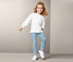 Tchibo 3 kislány leggings szettben, kék/rózsaszín/zöld 1x rózsaszín, 1x zöld, 1x világoskék, sötétkék, nyomott leopárdmintával 98/104
