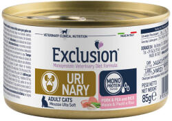 Exclusion Veterinary Diet Cat Urinary Pork&Pie and Rice konzerv macskának 85g - pegazusallatpatika
