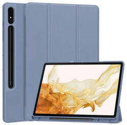 Samsung Tab S9 Ultra 14.6 / Tab S10 Ultra 14.6 SM-X910 / X916B / X920 / X926B, mappa tok, Trifold, érintőceruza tartó, lila