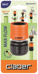 Claber Gyorscsatlakozó CLABER 9647 3/4'' 19 mm-es tömlőhöz max-flow (96470000)