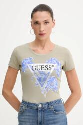Guess t-shirt zöld, W5GI08 J1314 - bézs M