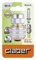 Claber Csapcsatlakozó CLABER 9614 3/4 '' kuplungos fém aquastop (96140000)