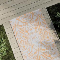 vidaXL kültéri szőnyeg ARAKIL narancssárga és fehér 80x250 cm PP (317039) - vidaxl