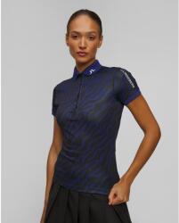 J Lindeberg Polo Tehnic Pentru Femei J. lindeberg Tour Tech Print Polo Bleumarin și Negru