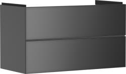 Hansgrohe Dulap baza suspendat Hansgrohe Xevolos E cu 2 sertare, 98cm, corp gri mat, front gri metalic (54183770)
