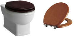 VitrA Set vas WC Vitra Aria cu capac inchidere simpla lemn (5802B003-0101 + 37-013-301)