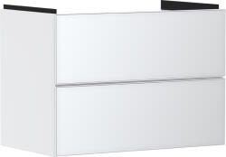 Hansgrohe Dulap baza suspendat Hansgrohe Xevolos E cu 2 sertare, 78cm, corp alb mat, front alb metalic (54178320)