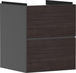Hansgrohe Dulap baza suspendat Hansgrohe Xevolos E cu 2 sertare, 48cm, corp gri mat, front stejar inchis (54174730)