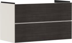Hansgrohe Dulap baza suspendat Hansgrohe Xevolos E cu 2 sertare, 98cm, corp bej mat, front stejar inchis (54182730)