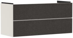 Hansgrohe Dulap baza suspendat Hansgrohe Xevolos E cu 2 sertare, 118cm, corp bej mat, front textil gri inchis (54185660)