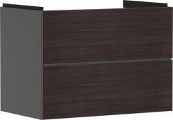 Hansgrohe Dulap baza suspendat Hansgrohe Xevolos E cu 2 sertare, 78cm, corp gri mat, front stejar inchis (54180730)