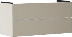 Hansgrohe Dulap baza suspendat Hansgrohe Xevolos E cu 2 sertare, 118cm, corp bej mat, front ceramic bronz texturat (54185390)