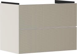 Hansgrohe Dulap baza suspendat Hansgrohe Xevolos E cu 2 sertare, 78cm, corp bej mat, front ceramic bronz texturat (54179390)