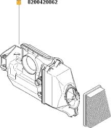 Original Renault Filtru aer ORIGINAL RENAULT 8200420862