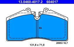 ATE Fékbetét készlet ATE 13.0460-4017.2 for PORSCHE (13.0460-4017.2)