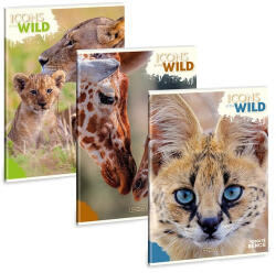 Ars Una Füzet sima ARS UNA A/4 40 lapos Extra kapcsos Icons of the Wild (53804921) - papir-bolt