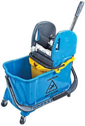 Takarítókocsi műanyag osztott vödrös 24 literes HTS731 kék