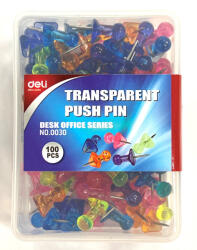 Deli Push pin Deli 100 darabos, műanyag dobozban - 0030