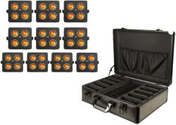  FTS 4x18W RGBWA +UV LED - Professzionális Uplight 10db + táska
