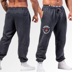 NEBBIA - Washed zsebes melegítőnadrág LEGEND 795 (black) (L) - NEBBIA