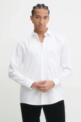 HUGO BOSS pamut ing férfi, galléros, fehér, regular, 50524847 - fehér 43