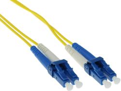 ACT LSZH Singlemode 9/125 OS2 fiber cable duplex with LC connectors 25m Yellow RL9925 (RL9925)