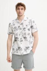 Superdry lenvászon ing férfi, galléros, fehér, regular, M4010793A-F8N - fehér S