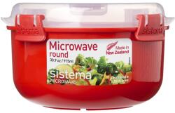 Sistema Microwave Ételmelegítő Doboz 915 Ml, Piros