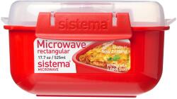 Sistema Microwave Ételmelegítő Doboz 525 Ml, Piros