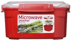 Sistema Microwave Pároló Doboz Zöldségekre, Halakra 2, 4 L, Piros