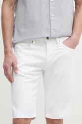 Pepe Jeans rövidnadrág SLIM GYMDIGO SHORT TRACK fehér, férfi, PM801075TC8 - fehér 33