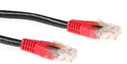 ACT CAT6 U-UTP Patch Cable 1m Black/Red IB8101 (IB8101)