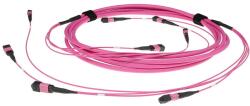 ACT Multimode 50/125 OM4(OM3) polarity A fiber trunk cable with 4 MTP/MPO female connectors each side 10m Violet DC5402 (DC5402)