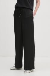 Calvin Klein nadrág női, fekete, magas derekú egyenes, K20K207765 - fekete 38